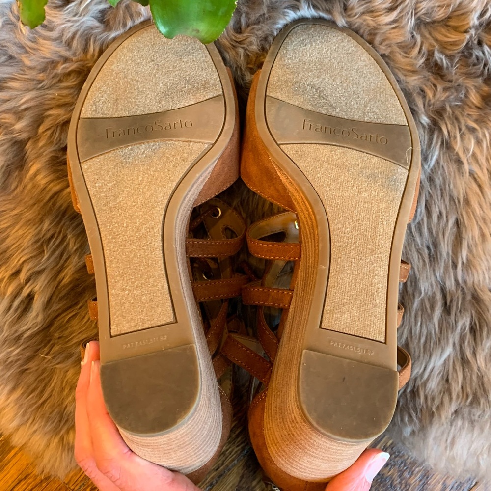 Franco Sarto Mollie Vegan Leather Wedge Sandals - Picture 6 of 8